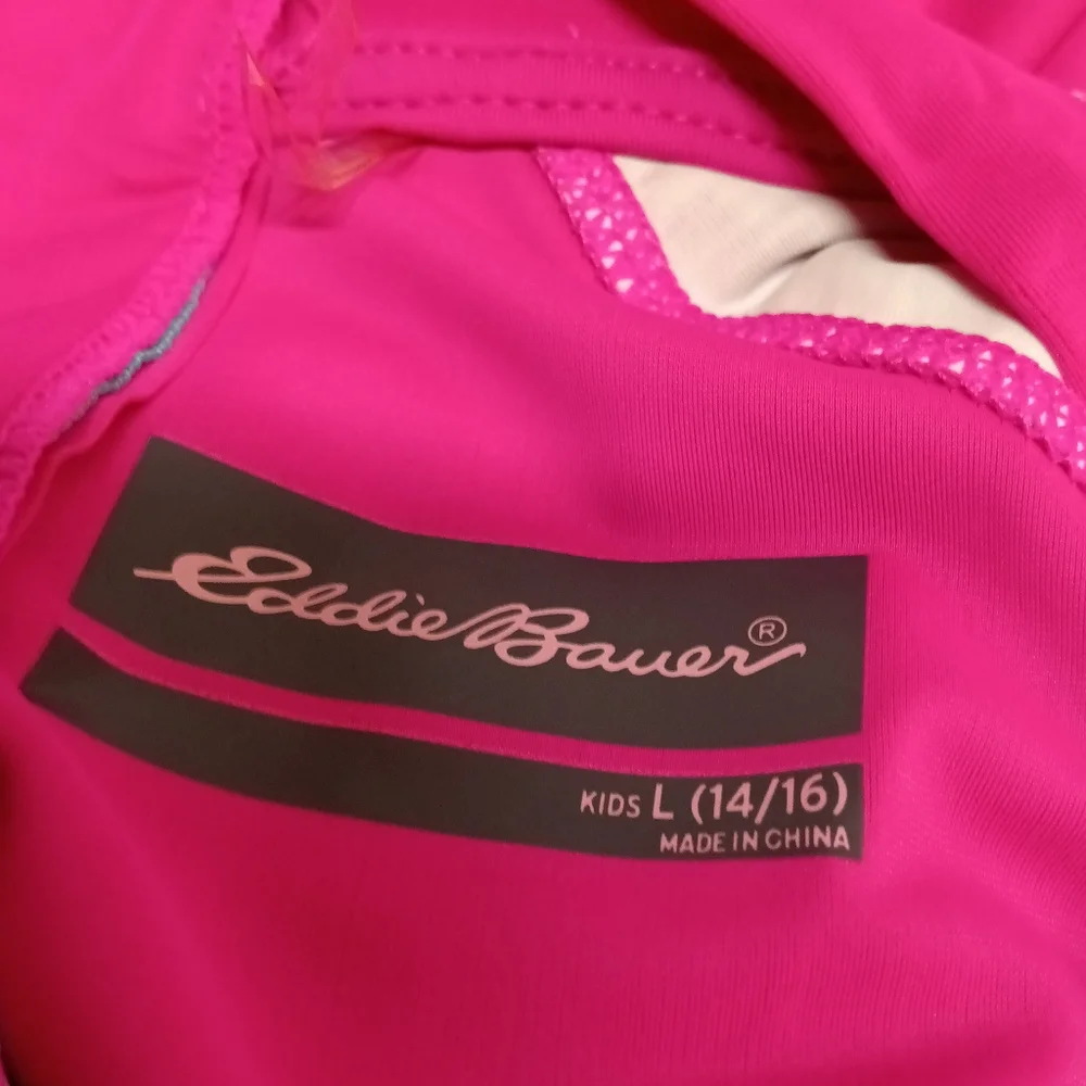 4 Piece Set NWOT Eddie Bauer Girls Swim Coordinates Set Size Large